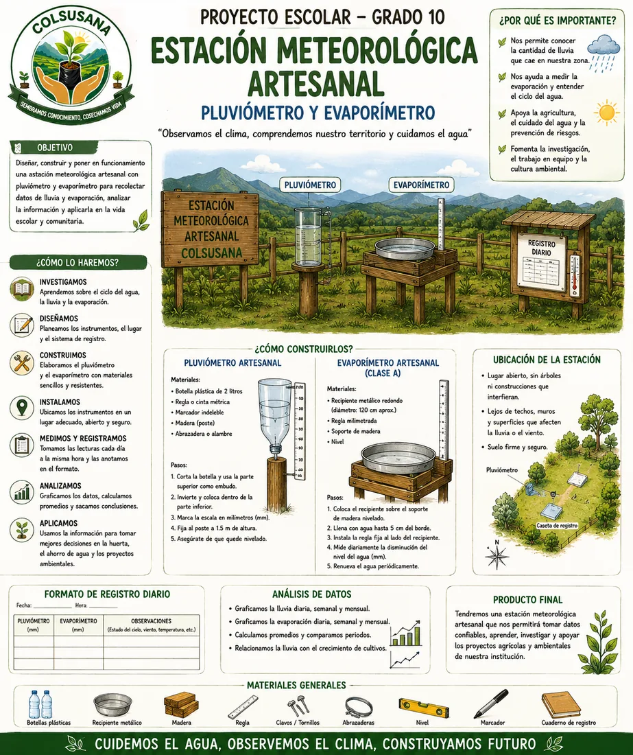 Póster de la estación meteorológica artesanal